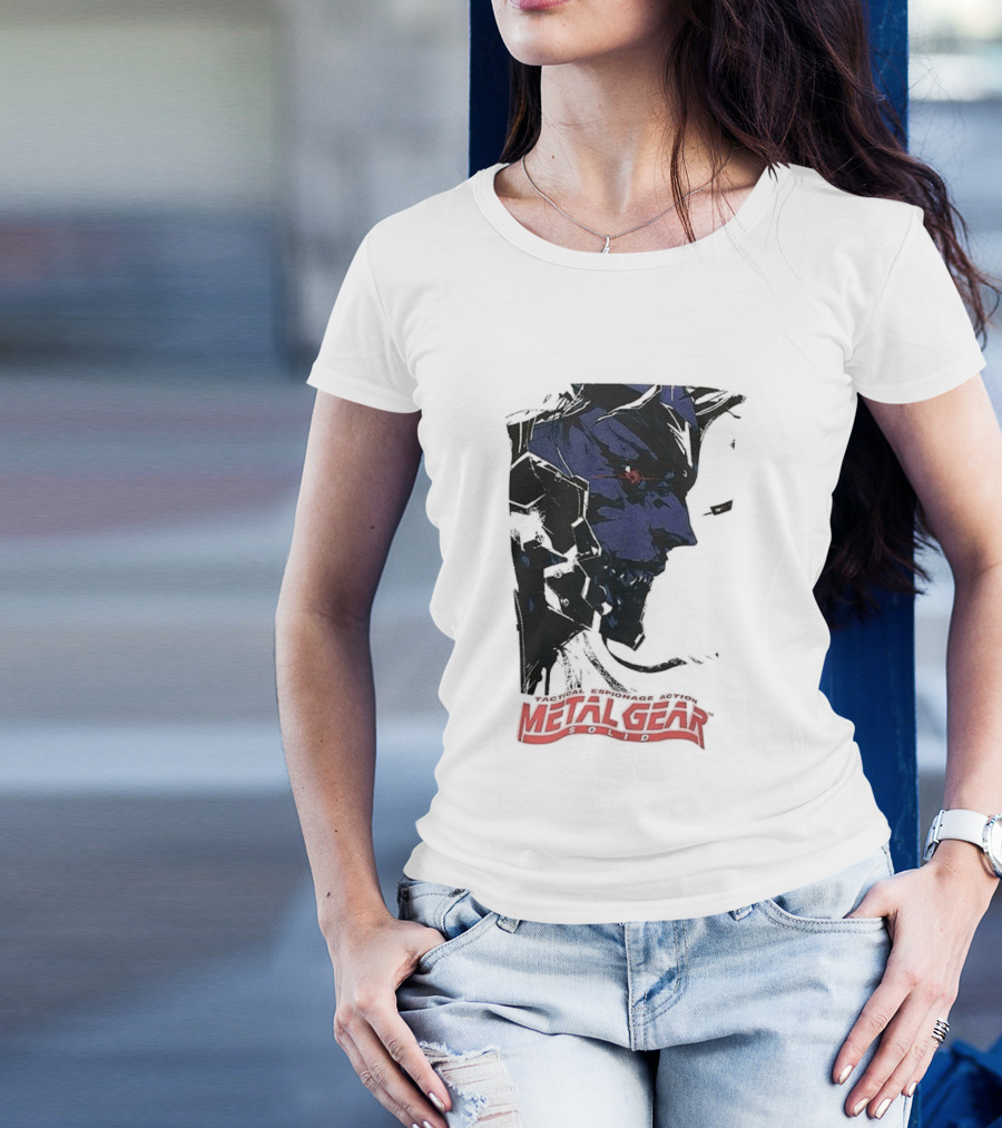 Metal Gear Solid Tactical Espionage Action Iconic Snake Illustration T-Shirt