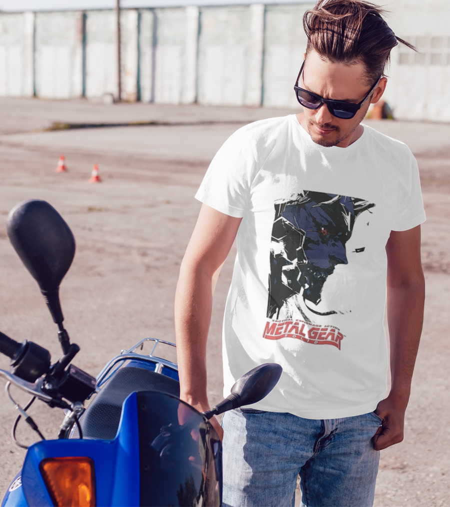 Metal Gear Solid Tactical Espionage Action Iconic Snake Illustration T-Shirt