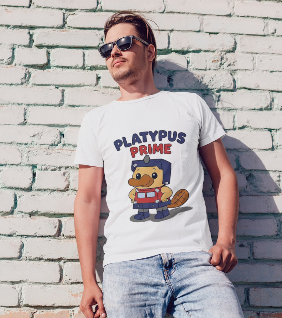 Platypus Prime Optimus Transformers Cute Crossover T-Shirt
