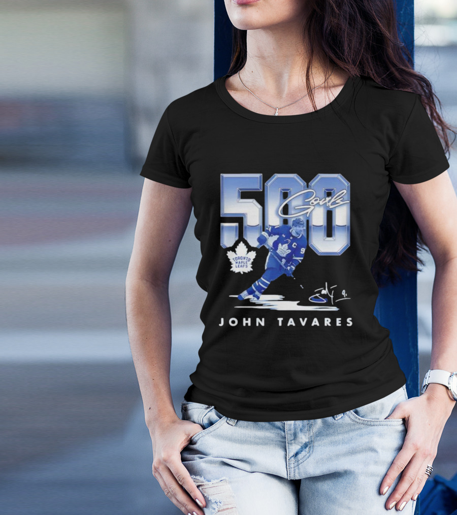 John Tavares Toronto Maple Leafs 500 Goals Milestone Celebration T-Shirt