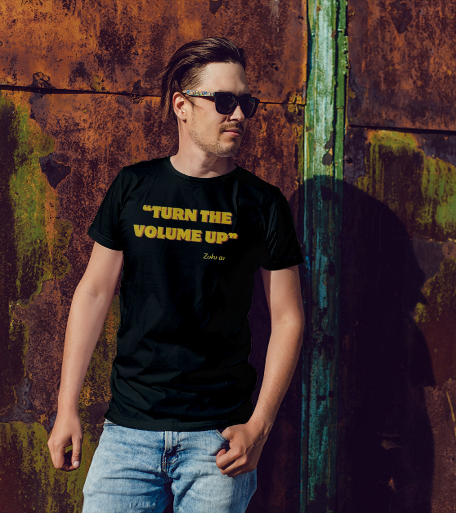 Zohran Mamdani Turn The Volume Up NYC 2026 Progressive Protest Movement T-Shirt