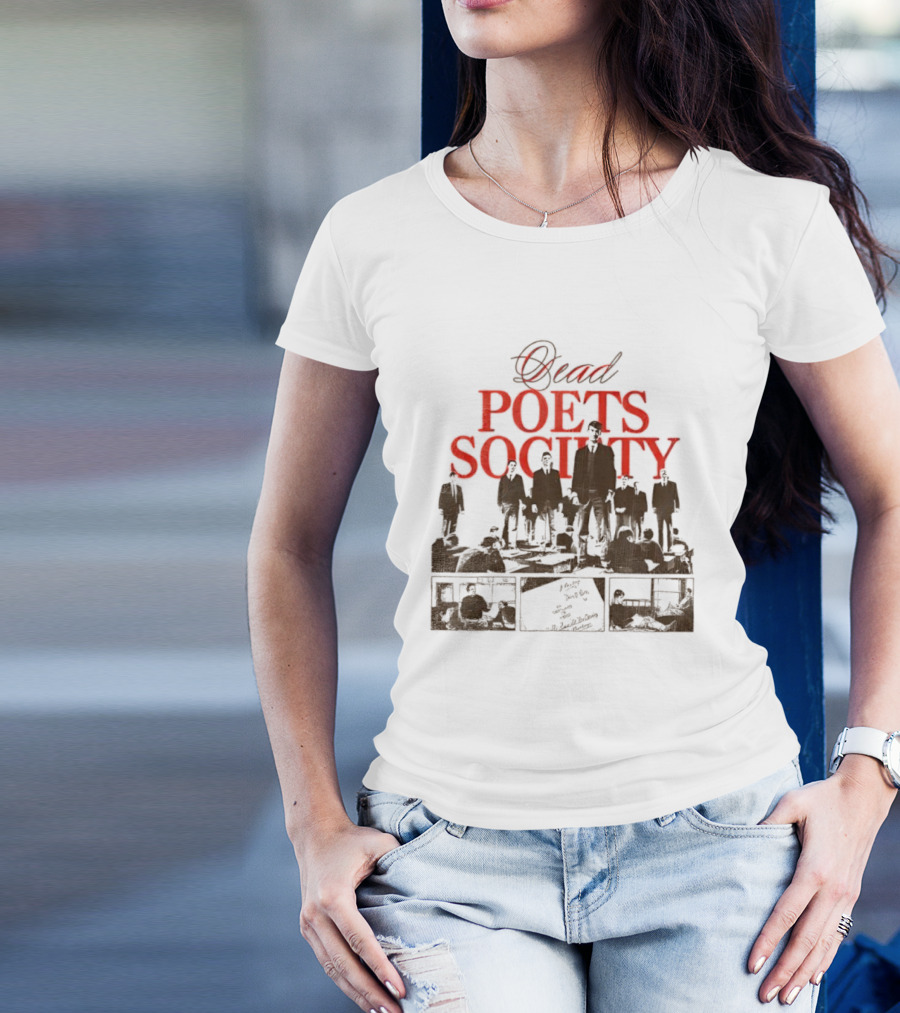 Dead Poets Society 1989 Film Iconic Group Silhouette T-Shirt