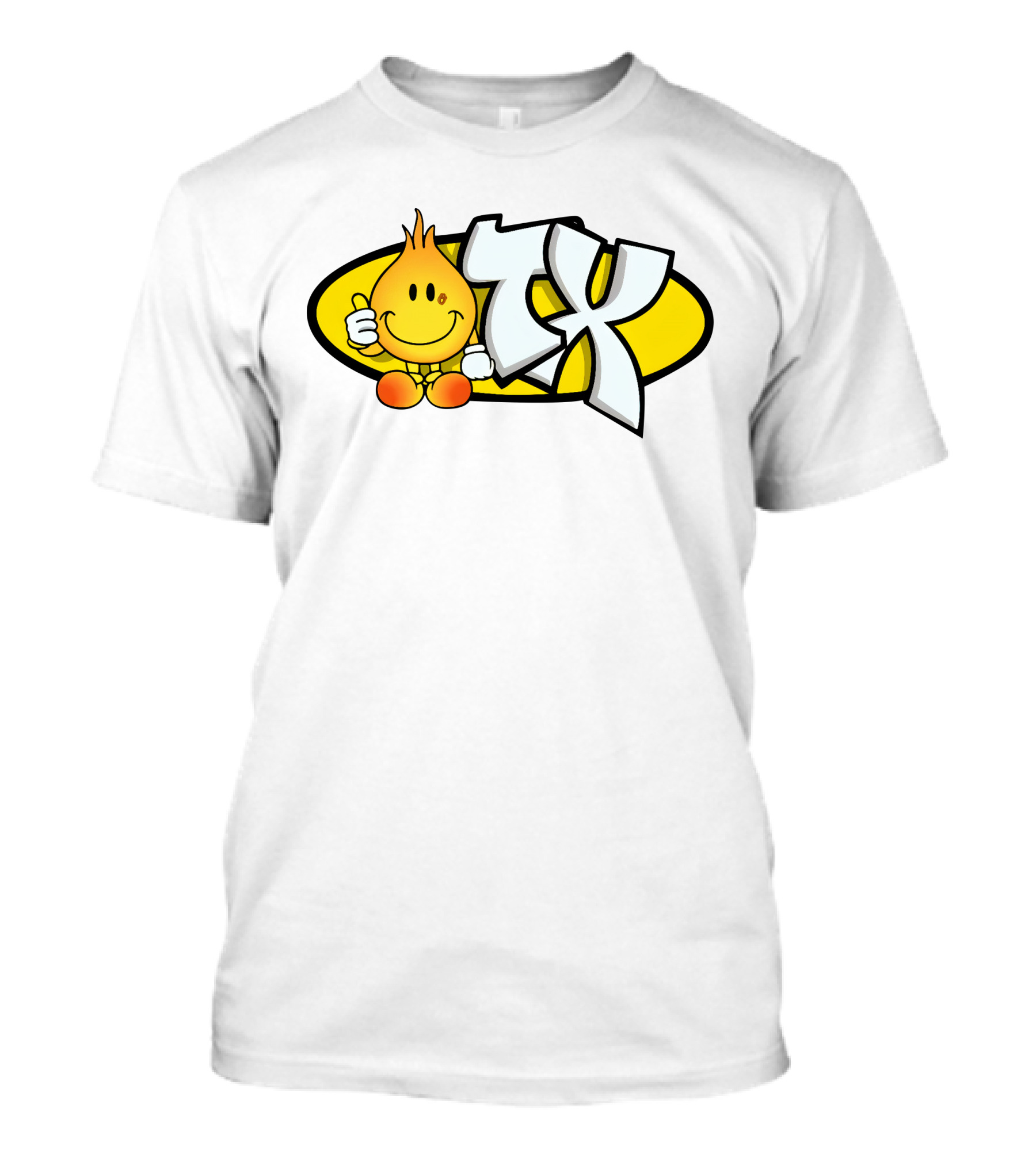 Ohgeesy Merch Geezy Industreetz Orange TX Logo Smiley Face T-Shirt