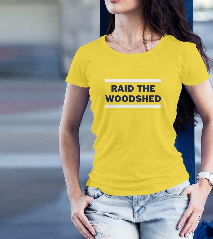 Dougie Tutter Raid The Woodshed Bold Yellow T-Shirt