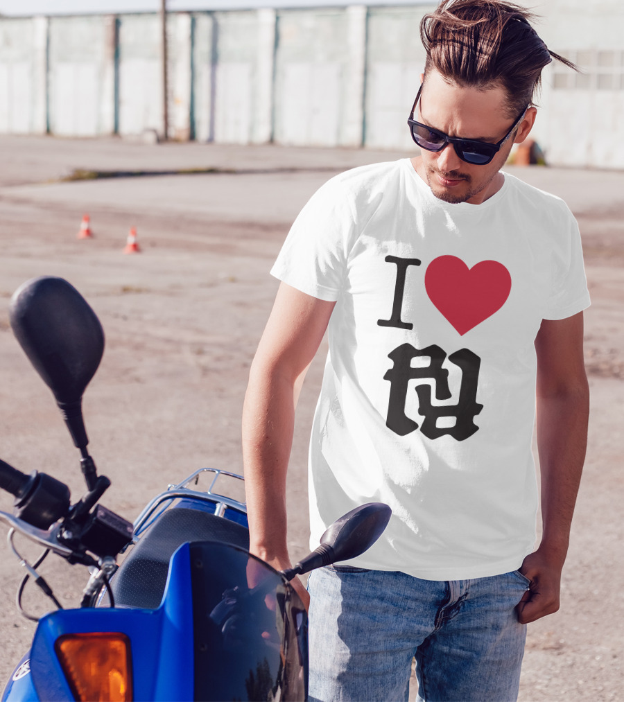 Kankan I Love RR Kanji Heart T-Shirt