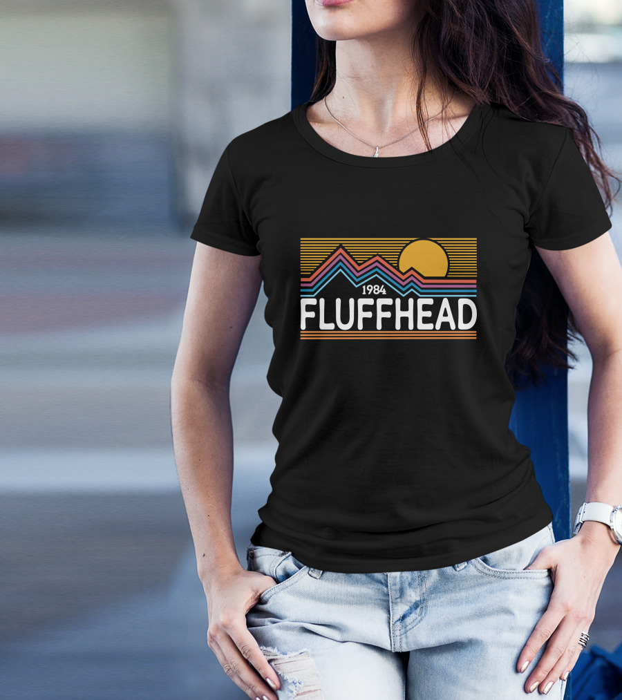 1984 Fluffhead Phish Design With Sun And Mountain Stripes T-Shirt