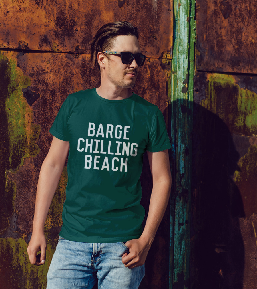 Barge Chilling Beach English Bay Vancouver Park BC Is Awesome T-Shirt