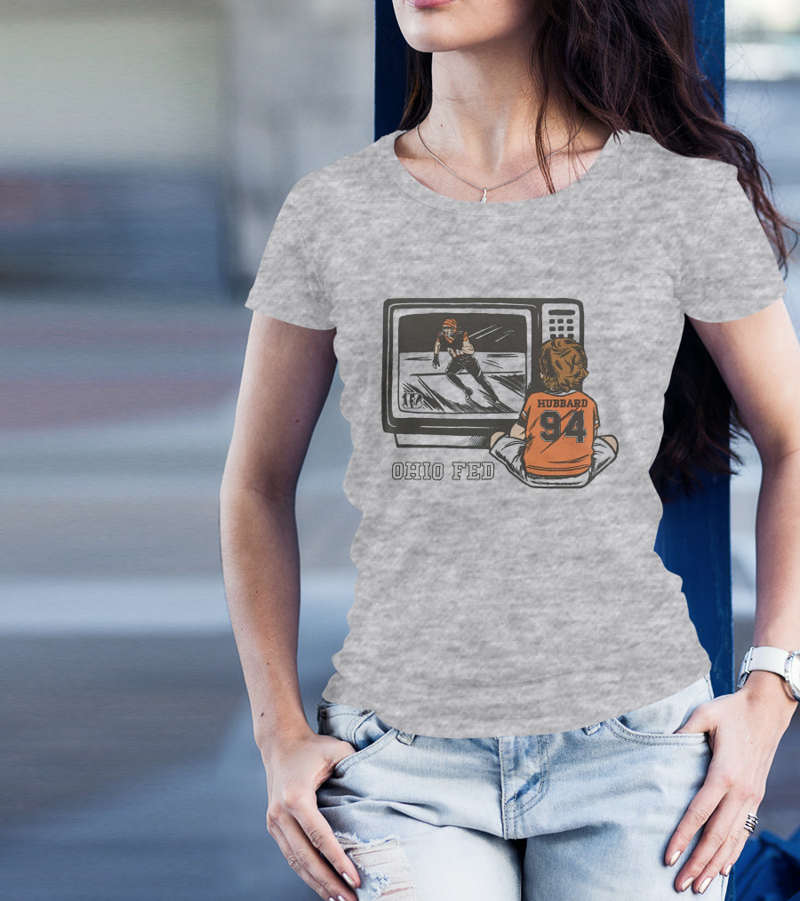 Cincinnati Bengals Sam Hubbard Ohio Fed 94 TV Retro Football T-Shirt