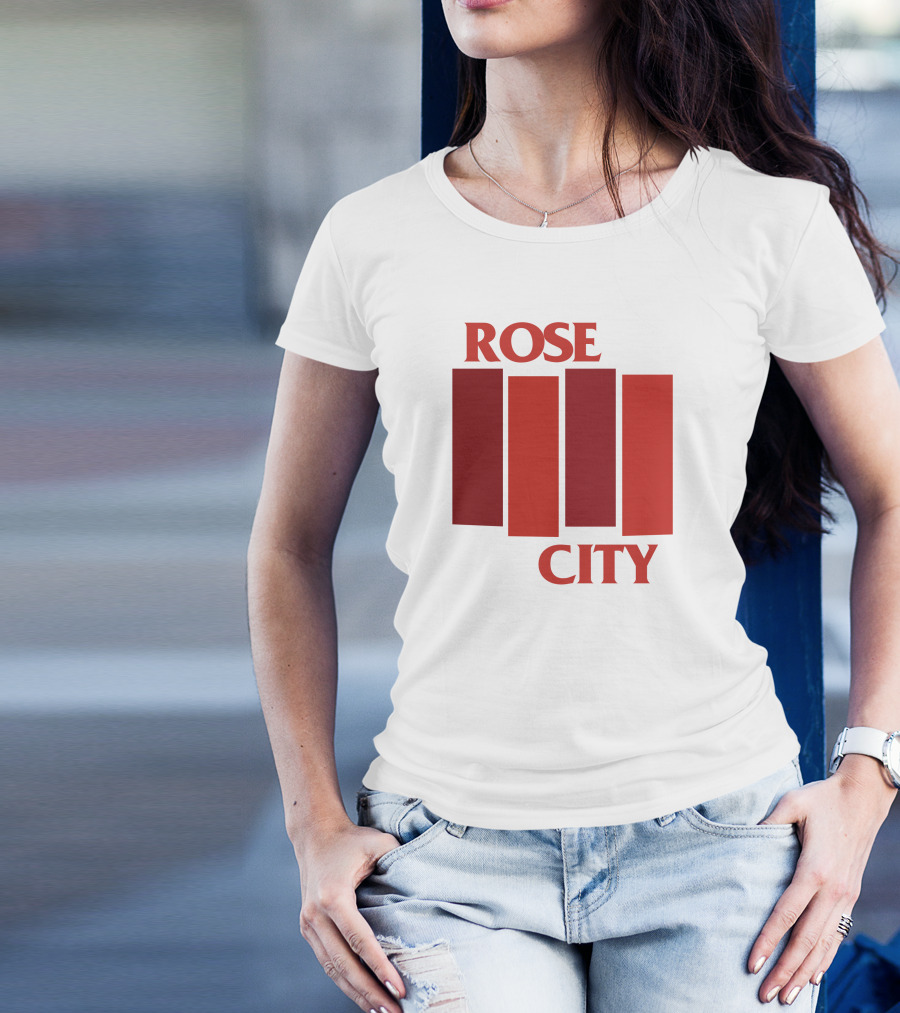 Rivetgear Shop Rose City Flag Rivet Gear Red Bar T-Shirt