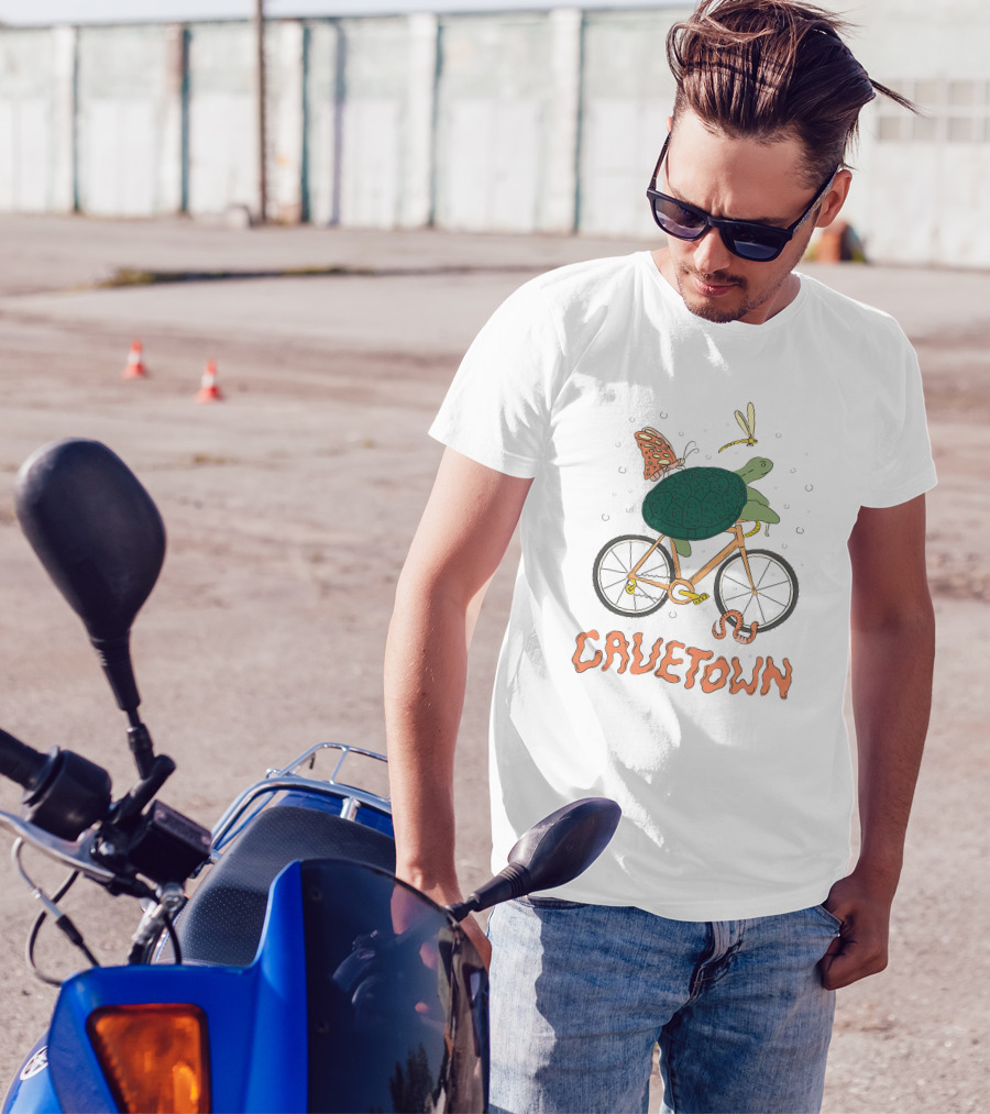 Cavetown Shop Slow Zone Plantboyee Robbie Turtle Butterfly Bike T-Shirt