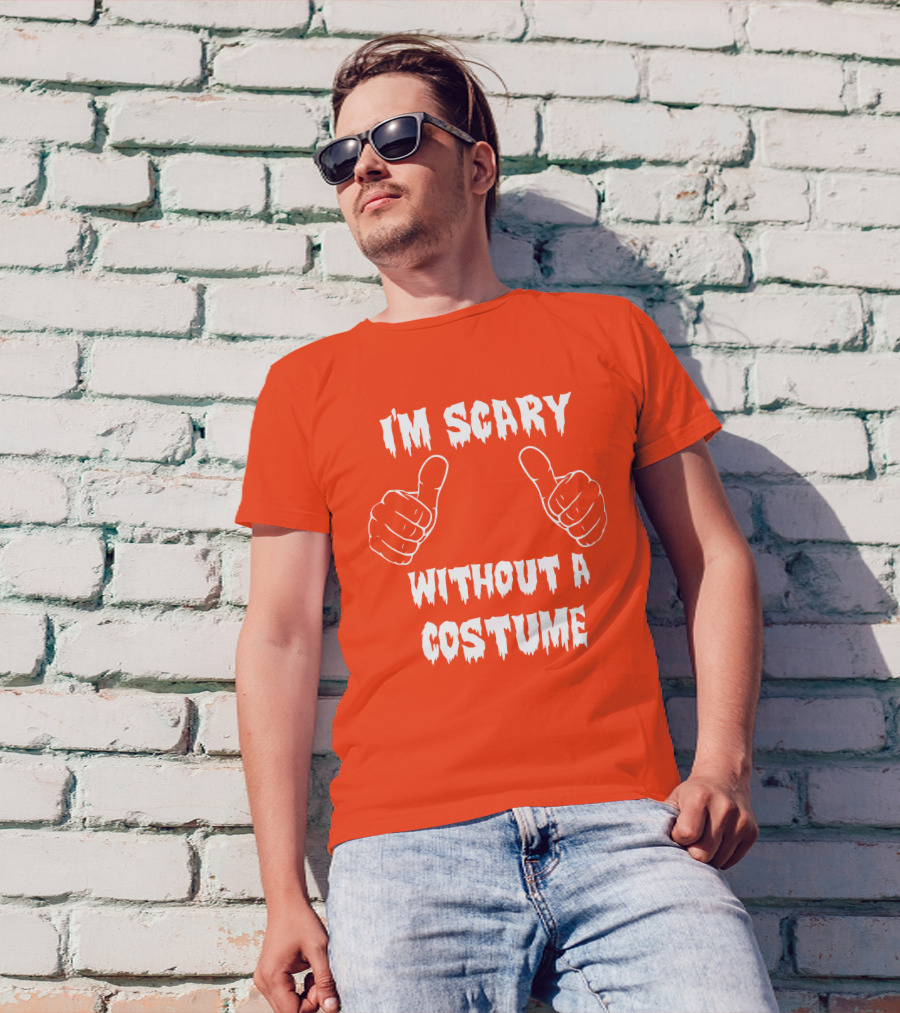I'm Scary Without A Costume Thumbs Up Sinister Sidney T-Shirt