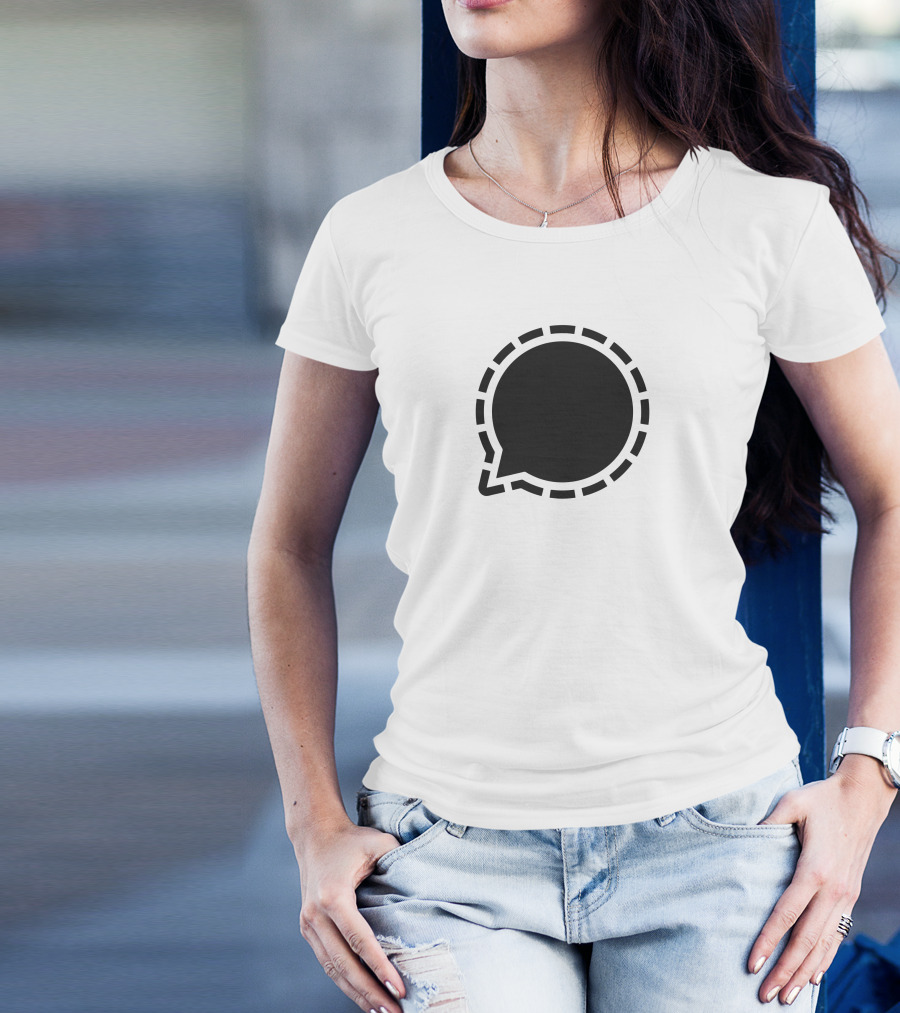 Signal Messenger Logo Bubble Chat T-Shirt