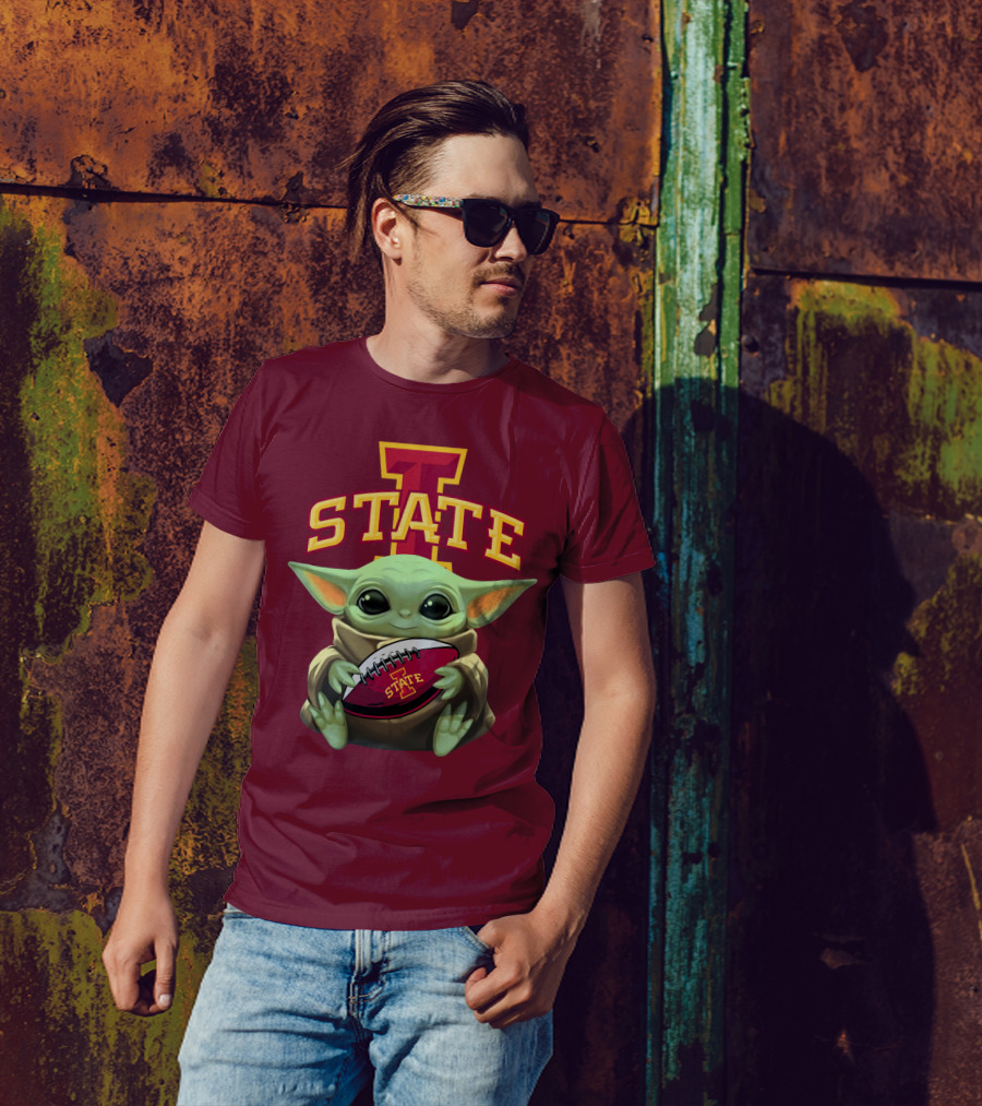 Baby Yoda Iowa State Football T-Shirt