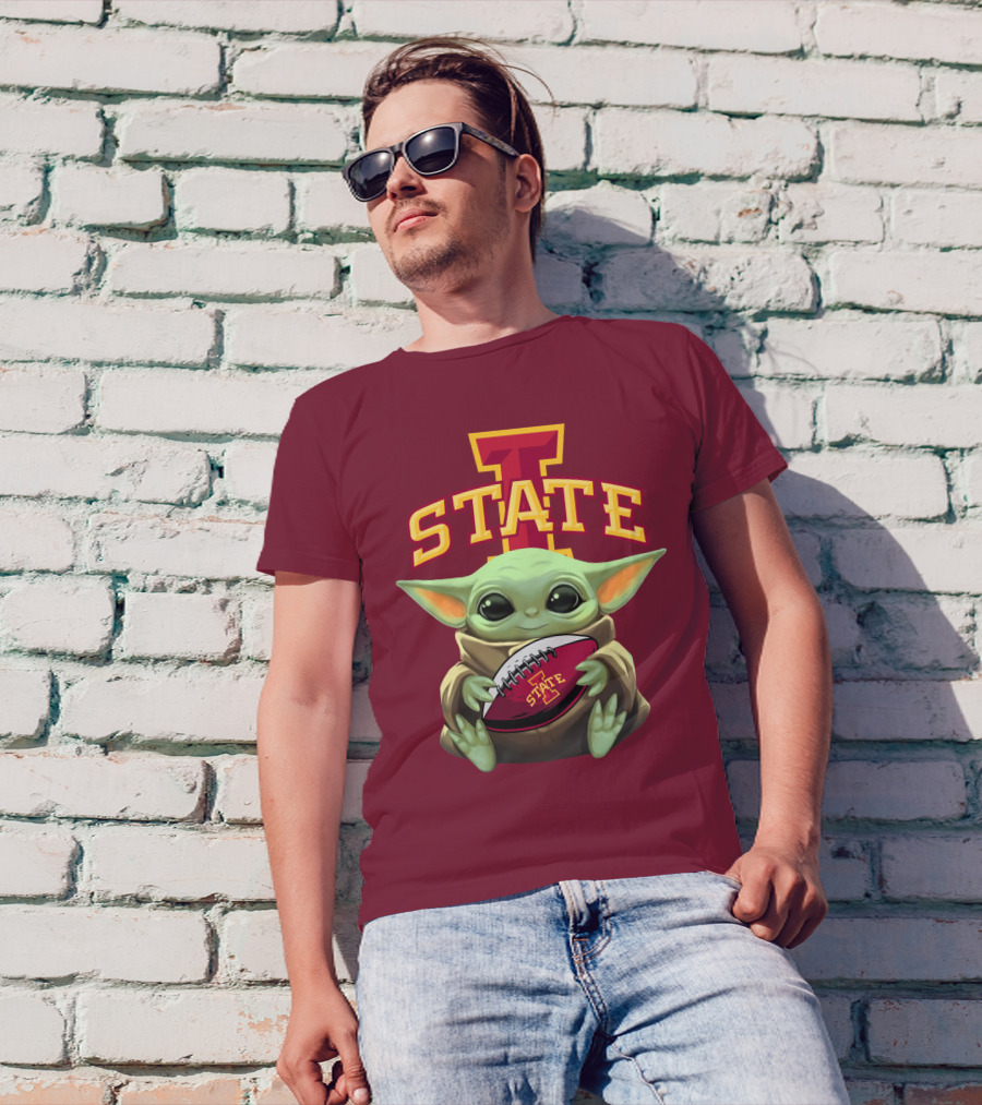 Baby Yoda Iowa State Football T-Shirt