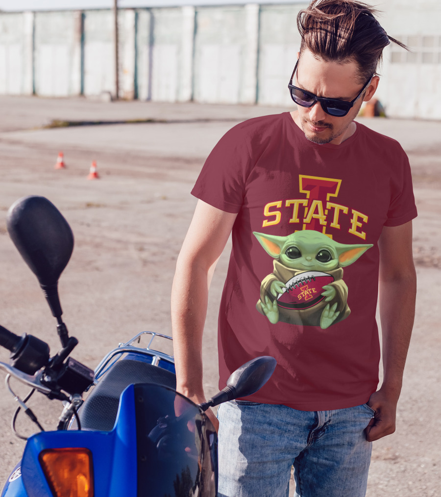 Baby Yoda Iowa State Football T-Shirt