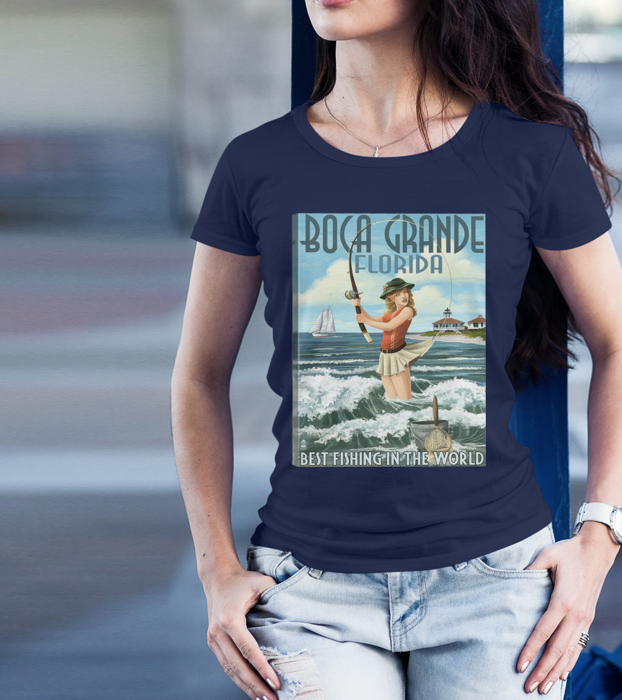Boca Grande Florida Best Fishing In The World T-Shirt