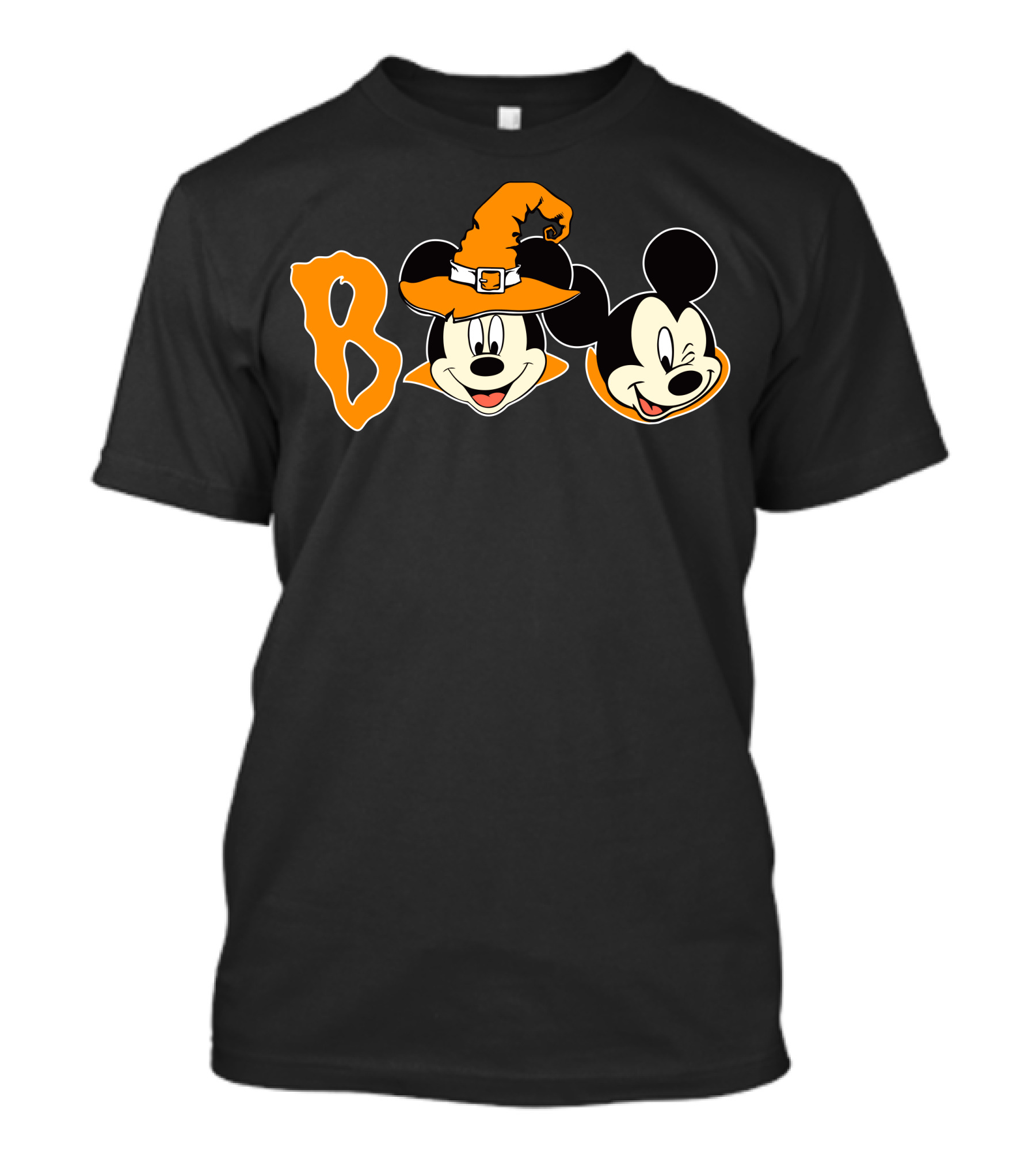 Boo Halloween Mickey Mouse Witch Hat T-Shirt