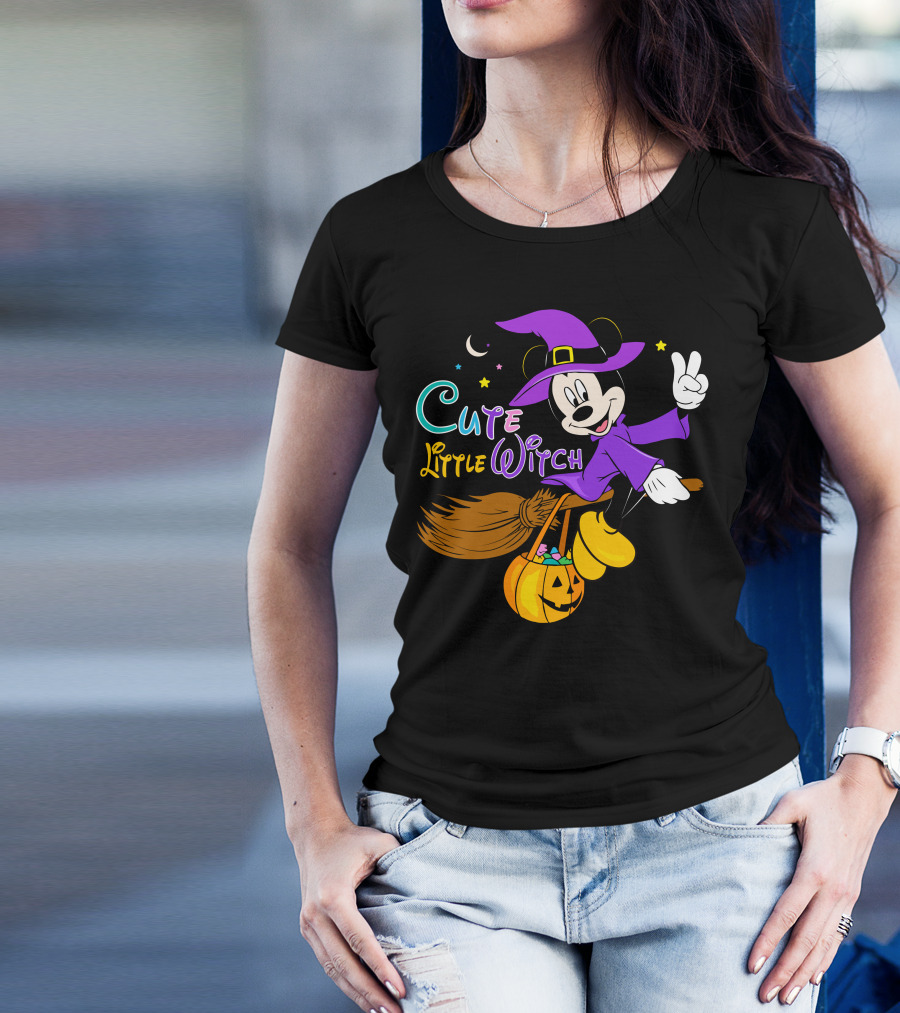 Cute Little Witch Halloween T-Shirt
