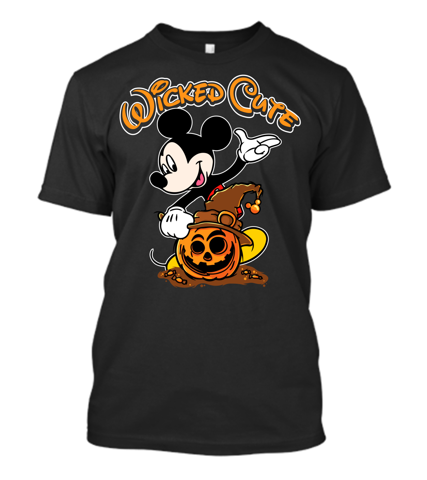 Wicked Cute Halloween 91 Pumpkin Mickey T-Shirt