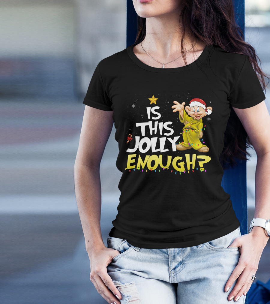 Is This Jolly Enough Dopey Christmas Lights T-Shirt