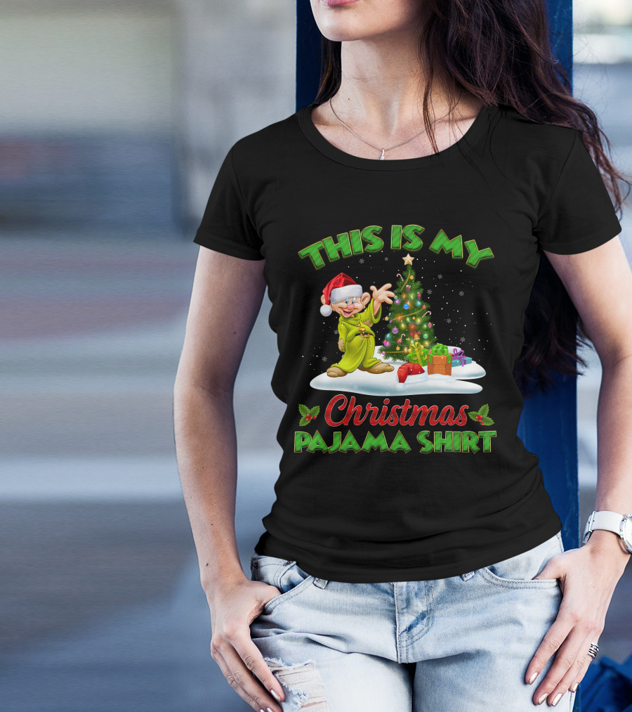 This Is My Christmas Pajama Shirt Dopey T-Shirt
