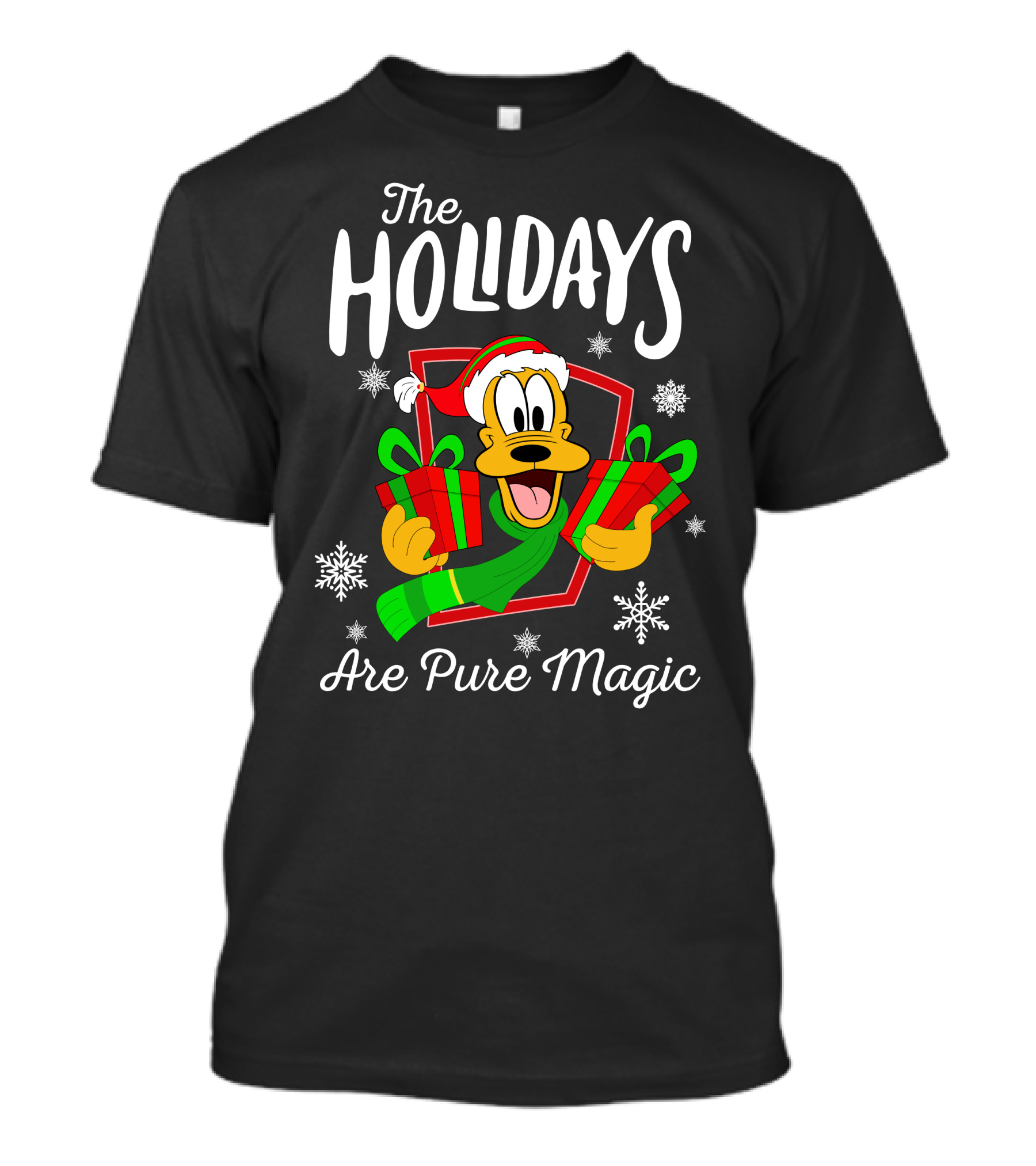 Pluto The Holidays Are Pure Magic Christmas Disney T-Shirt