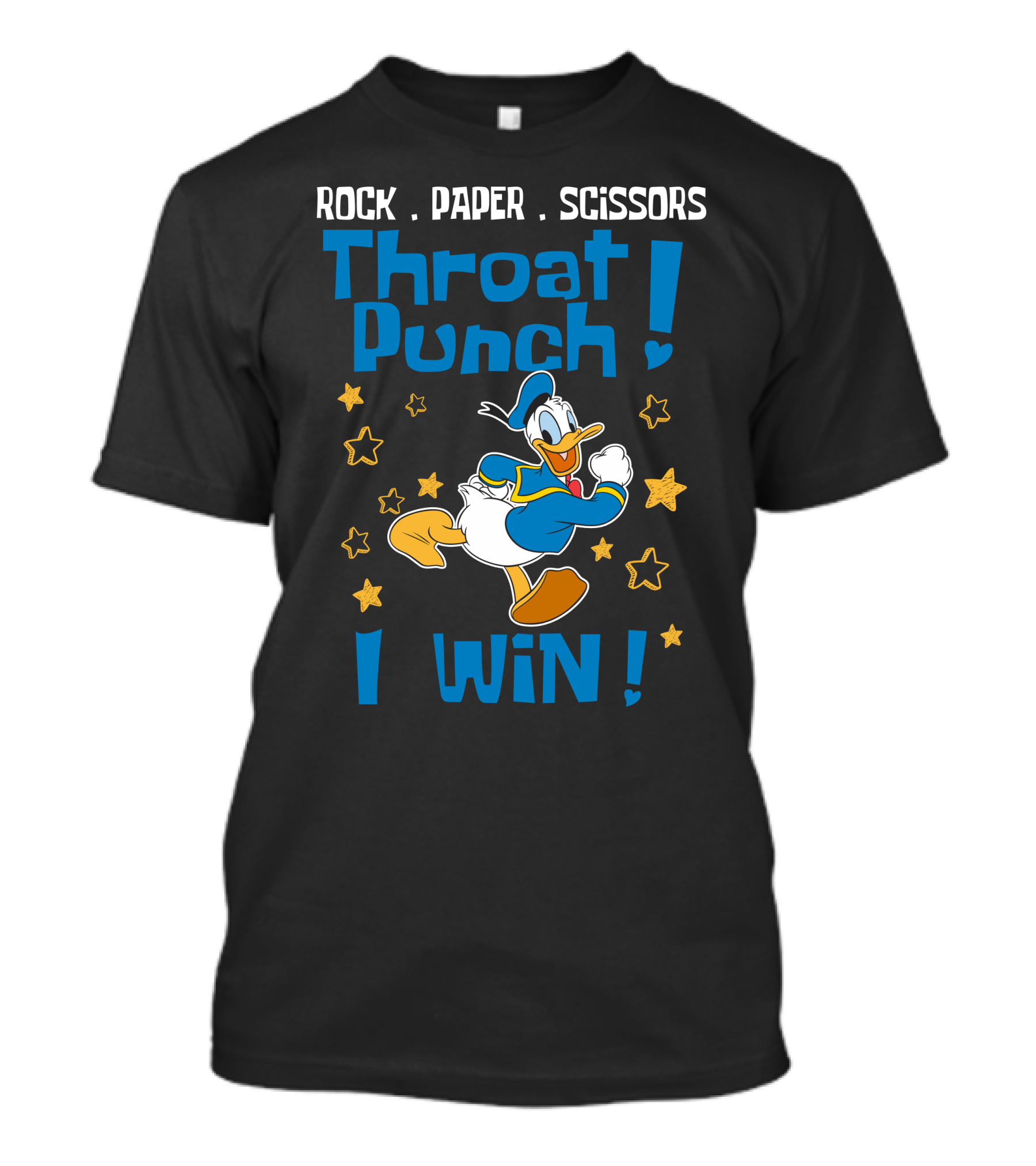 Rock Paper Scissors Throat Punch I Win T-Shirt