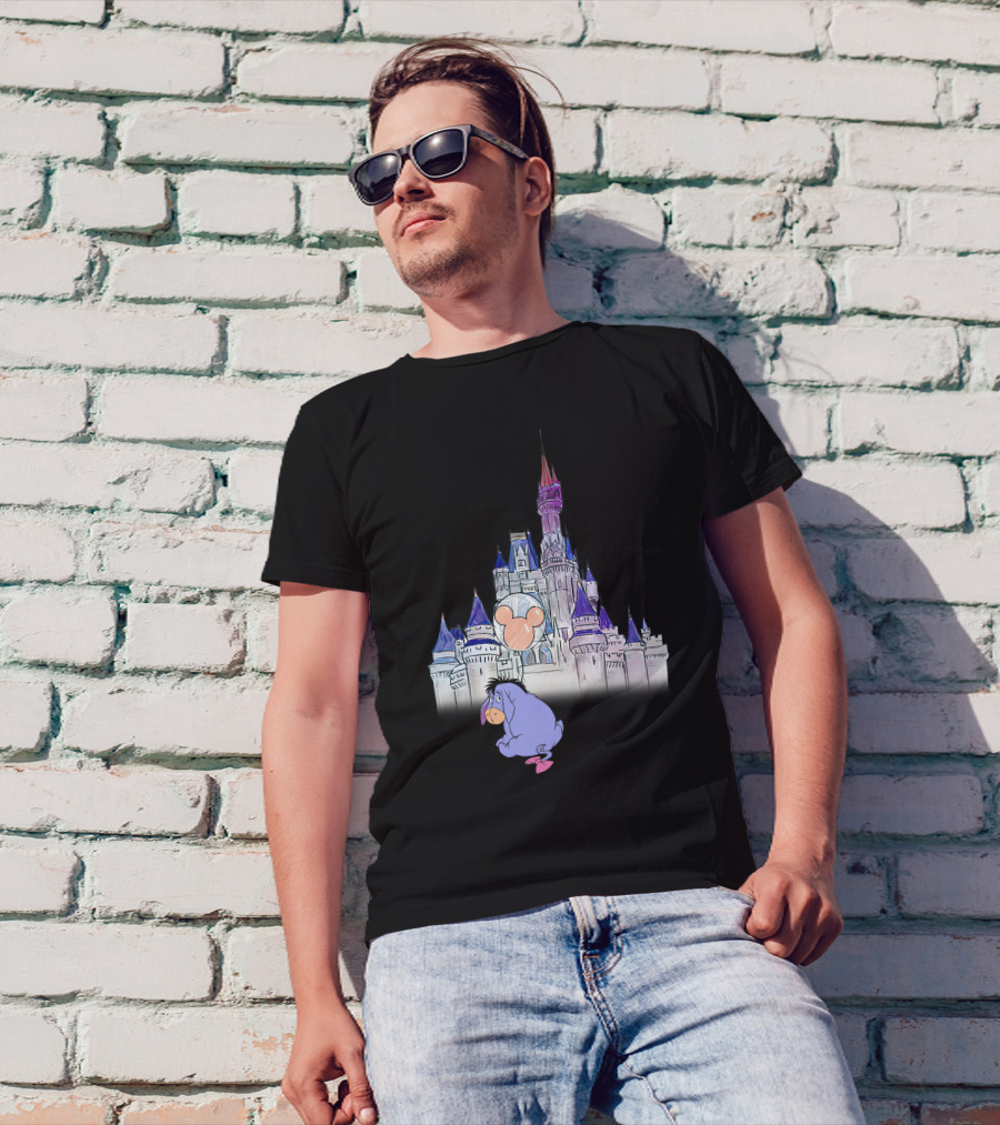 Eeyore Disney Castle Mickey Balloon T-Shirt