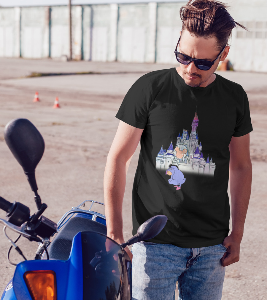 Eeyore Disney Castle Mickey Balloon T-Shirt