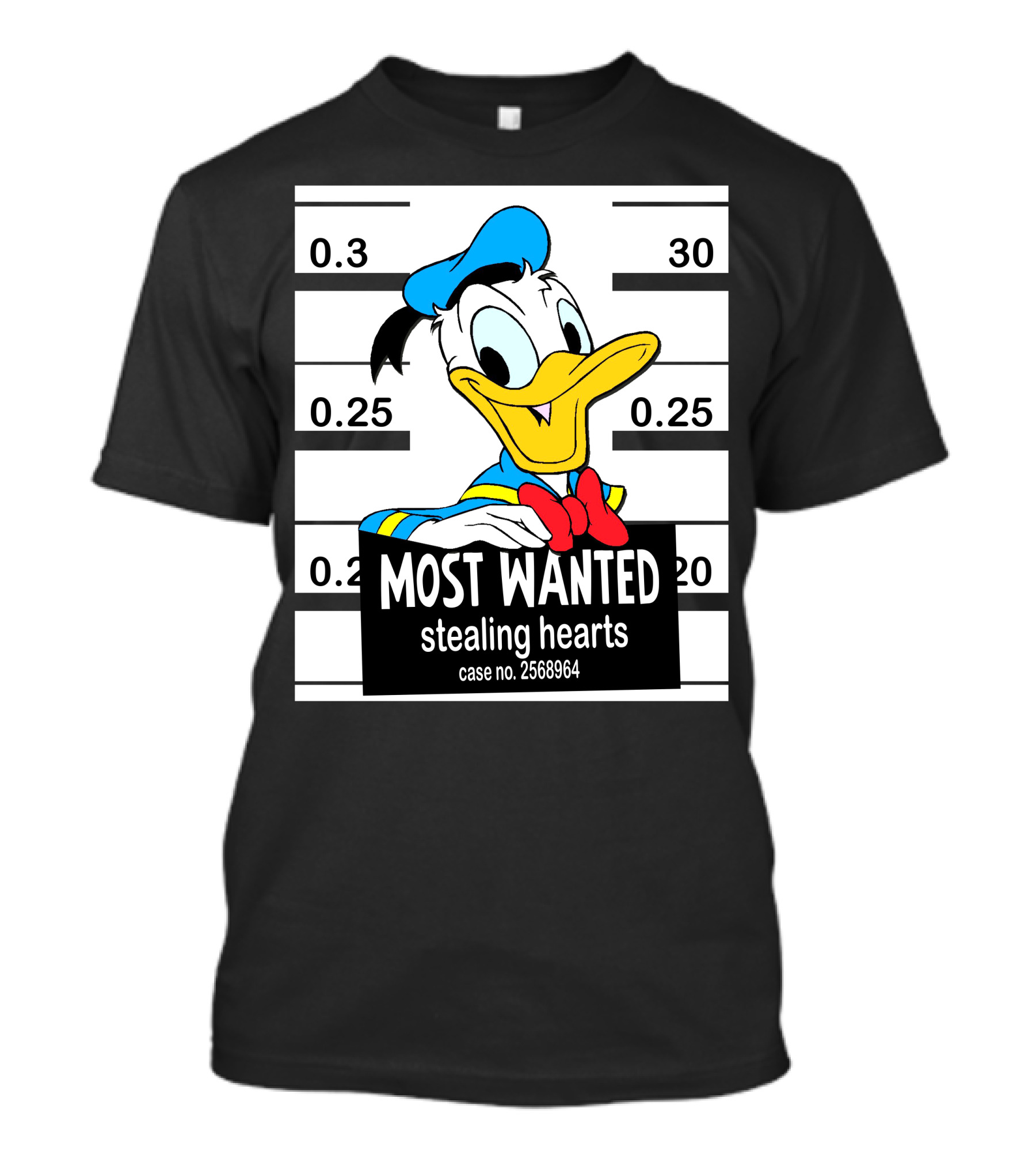 Most Wanted Stealing Hearts Donald Case No. 2568964 T-Shirt