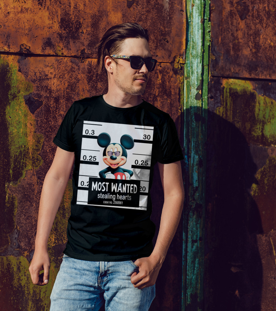 Mickey Most Wanted Stealing Hearts Case No. 2568961 T-Shirt