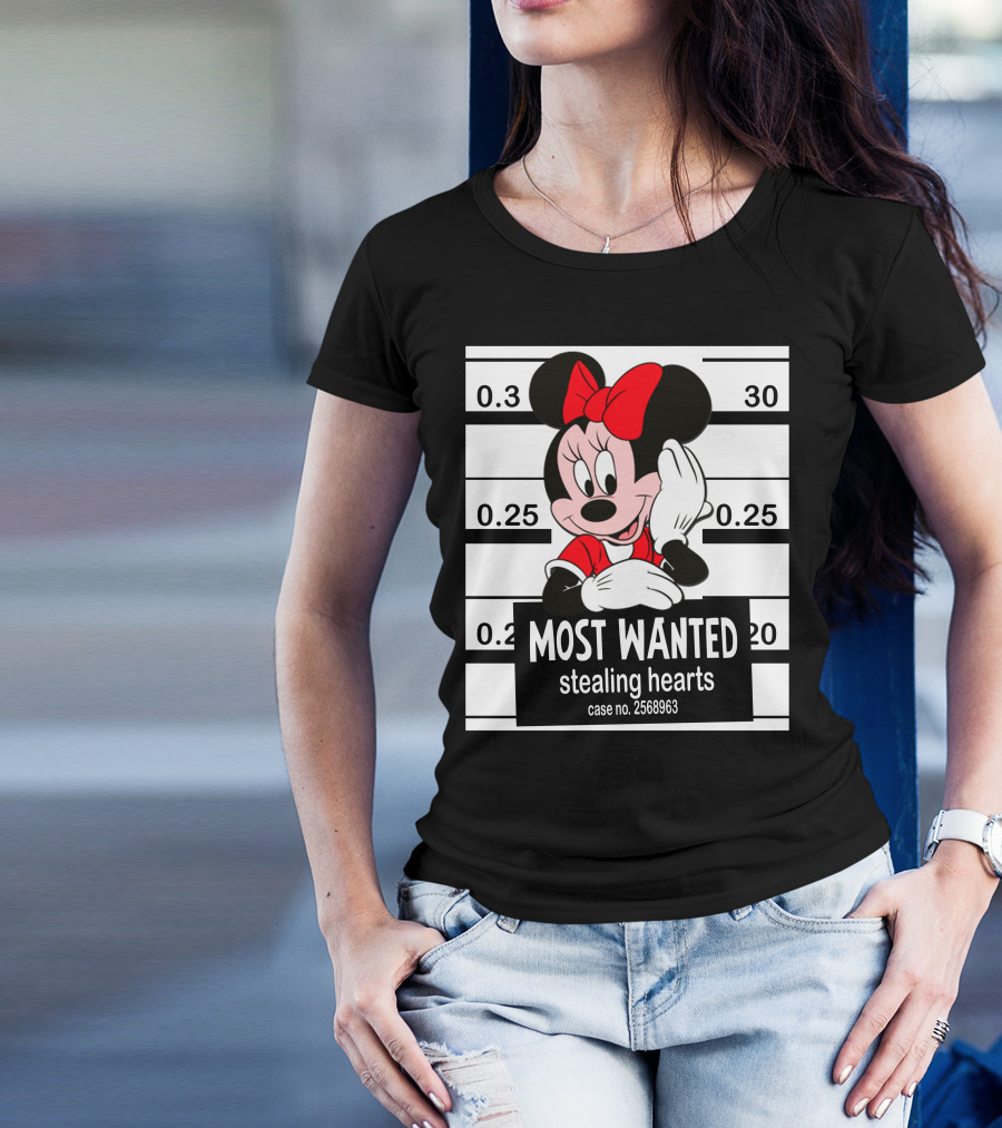 Minnie Most Wanted Stealing Hearts Case No. 2568963 T-Shirt