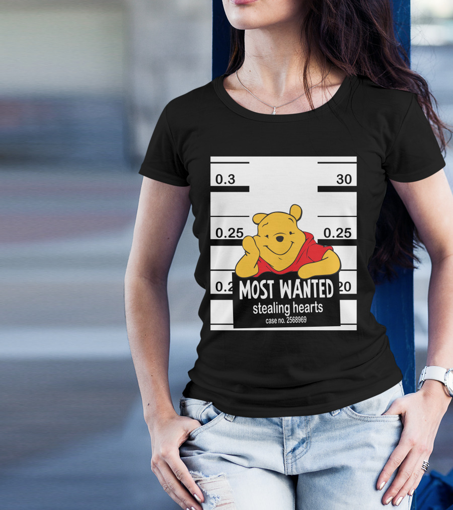 Most Wanted Stealing Hearts Pooh Case No. 2568969 T-Shirt