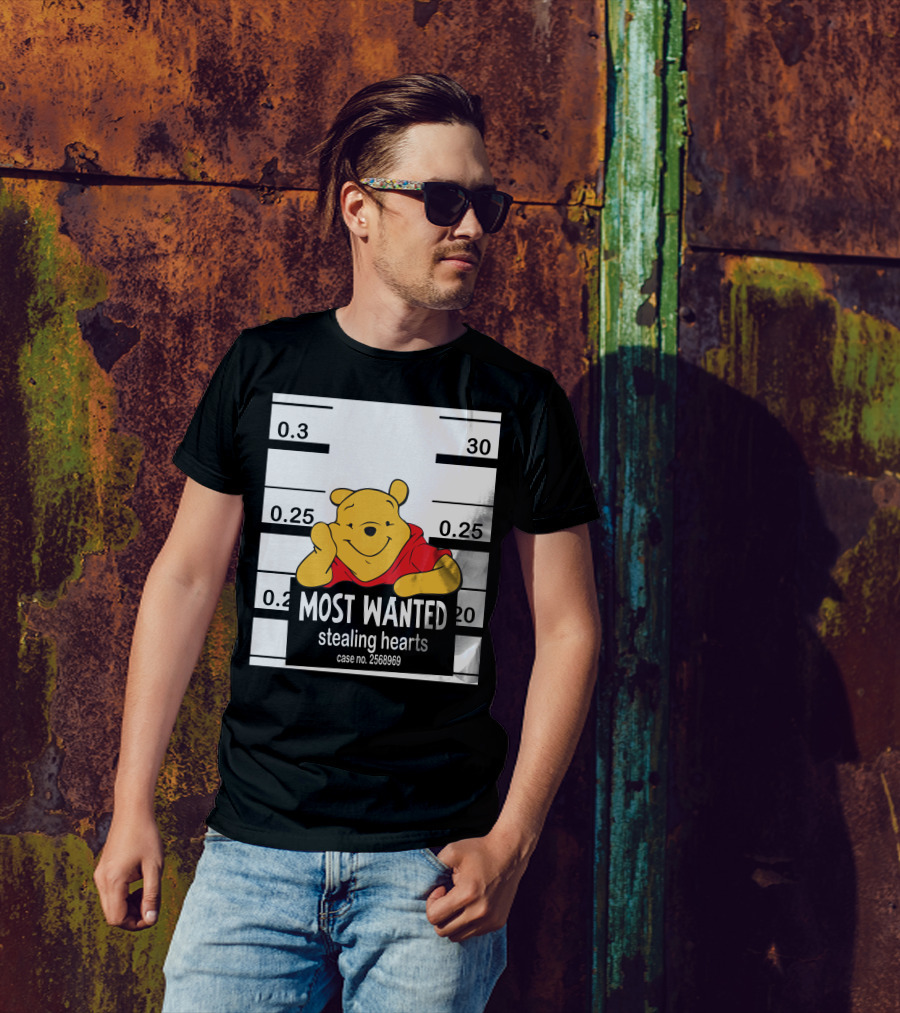 Most Wanted Stealing Hearts Pooh Case No. 2568969 T-Shirt