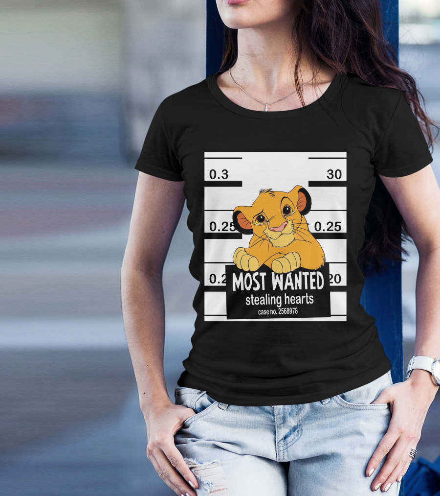 Most Wanted Simba Stealing Hearts Case No. 2568978 T-Shirt