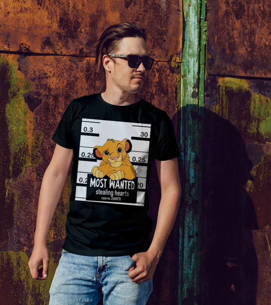 Most Wanted Simba Stealing Hearts Case No. 2568978 T-Shirt