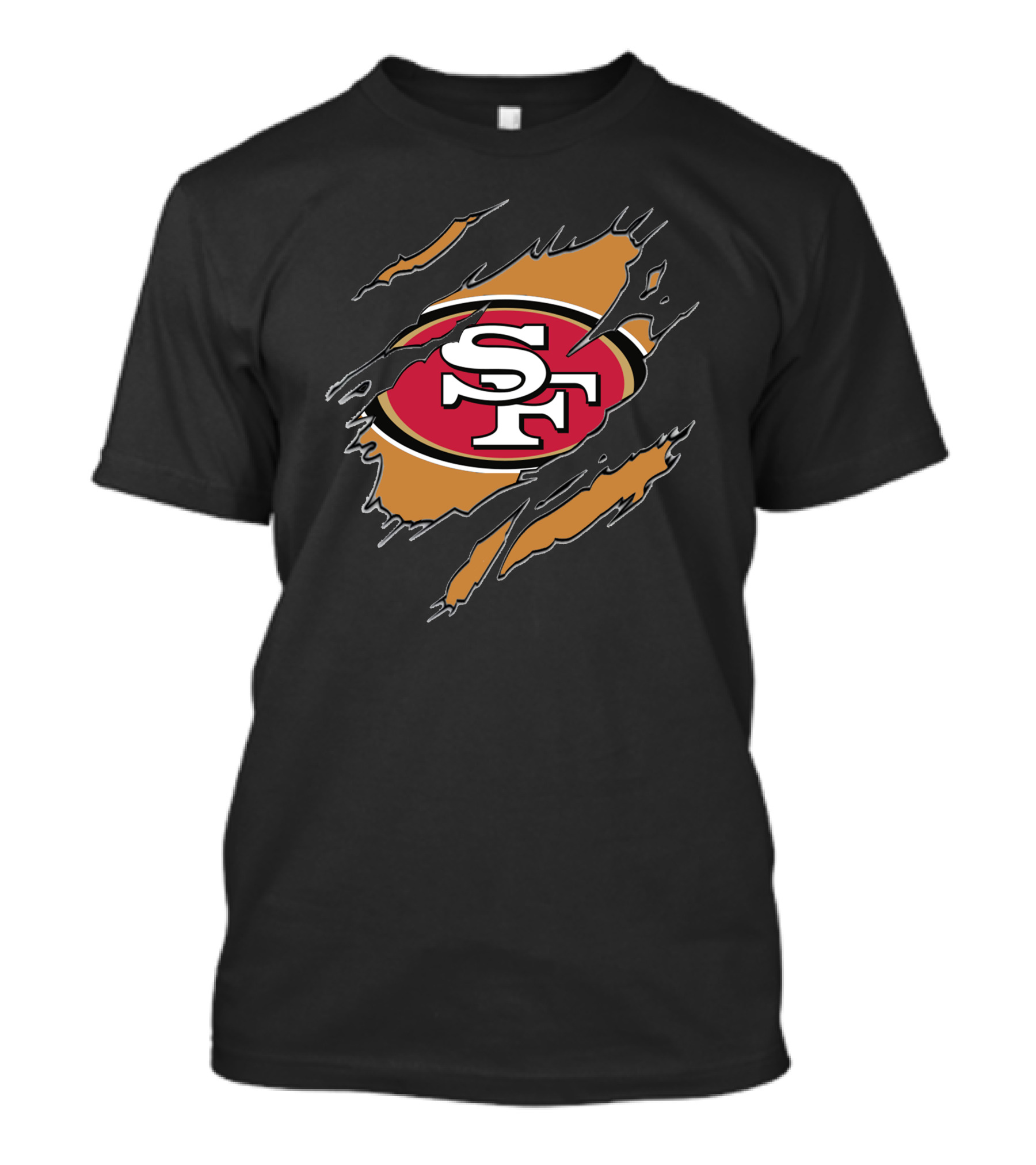 San Francisco 49ers Sf Logo Claw Rip T-Shirt