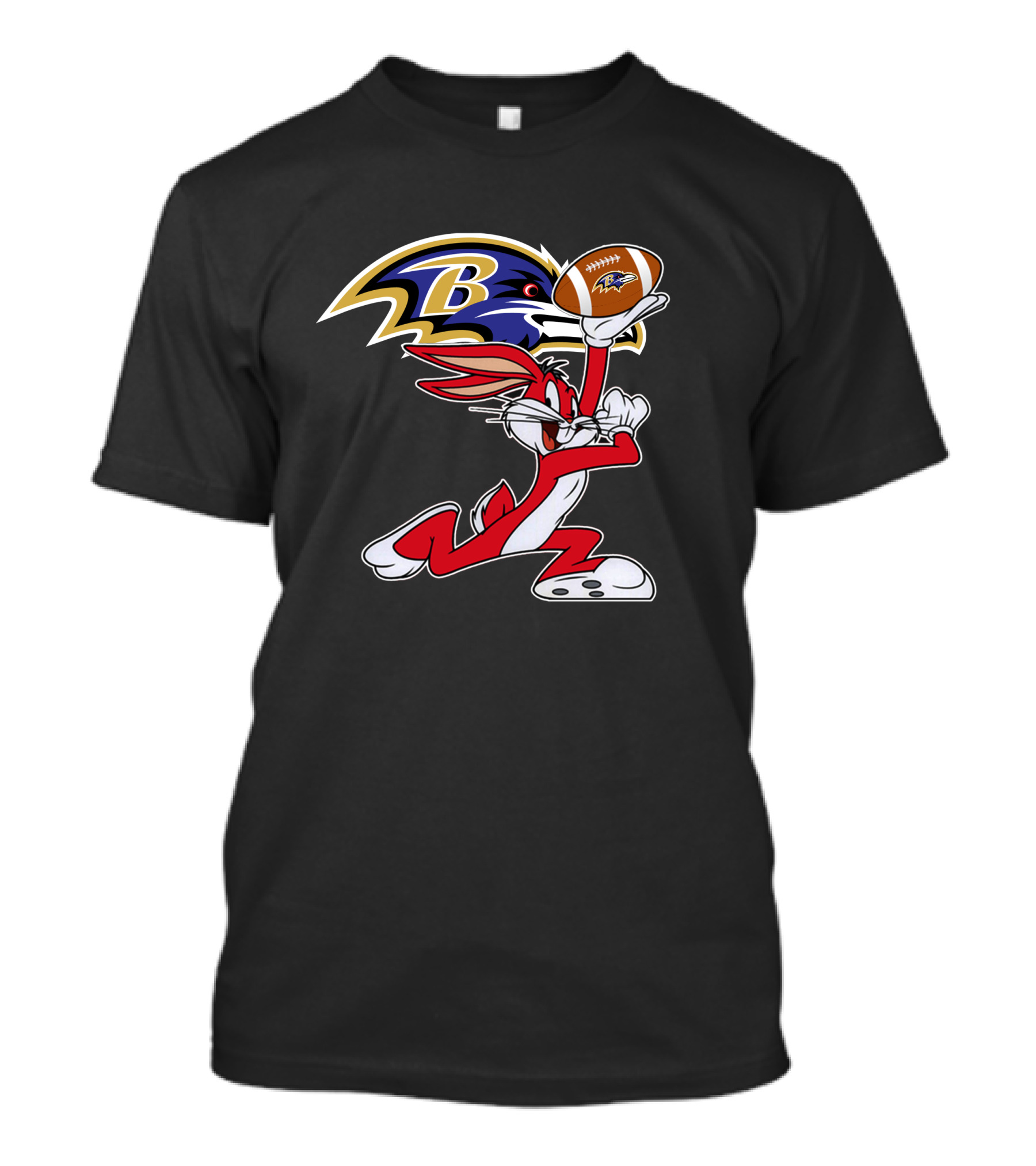 Baltimore Ravens Bugs Bunny Football Chiefs T-Shirt