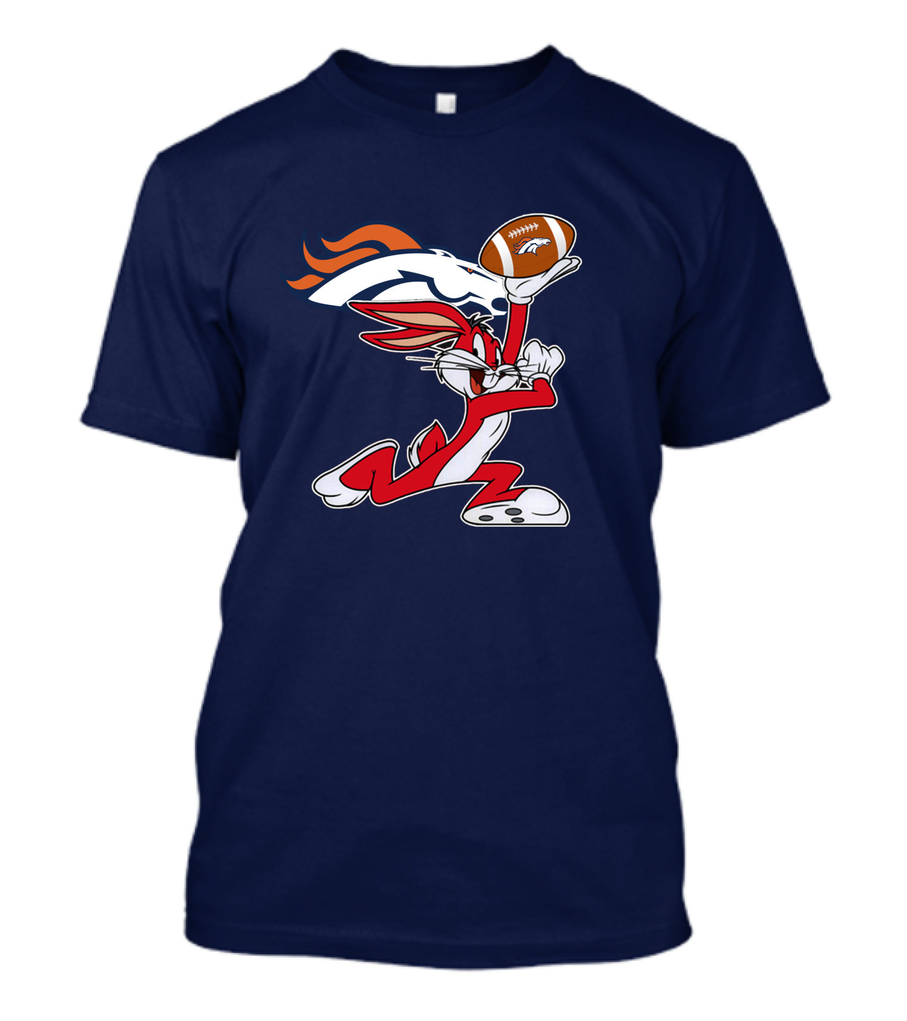 Denver Broncos Bugs Bunny Football Chiefs T-Shirt