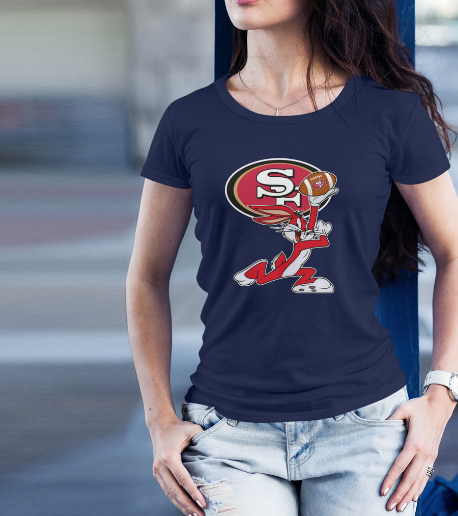 San Francisco 49ers Bugs Bunny Football T-Shirt