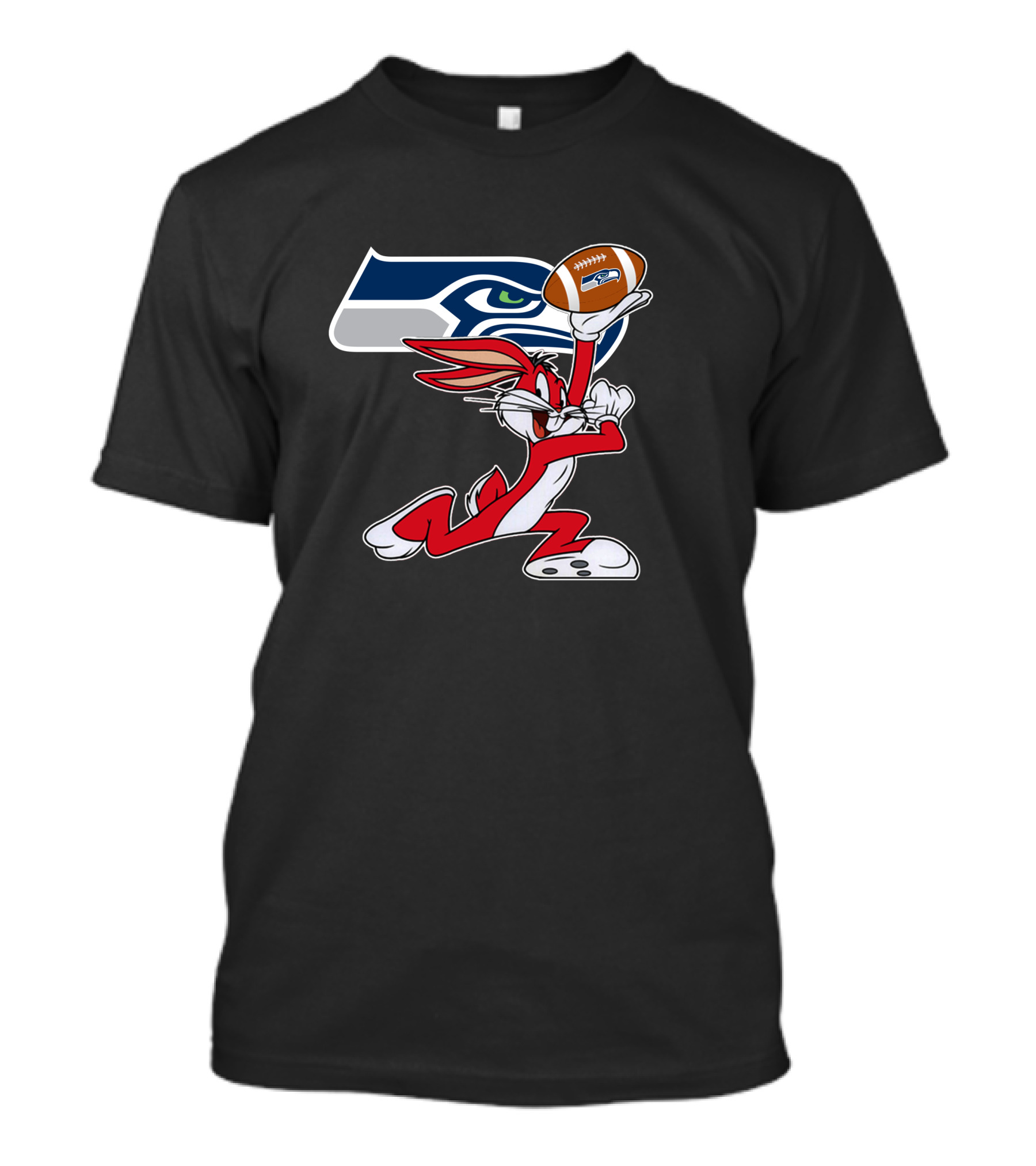 Seattle Seahawks Bunny Football Duel T-Shirt