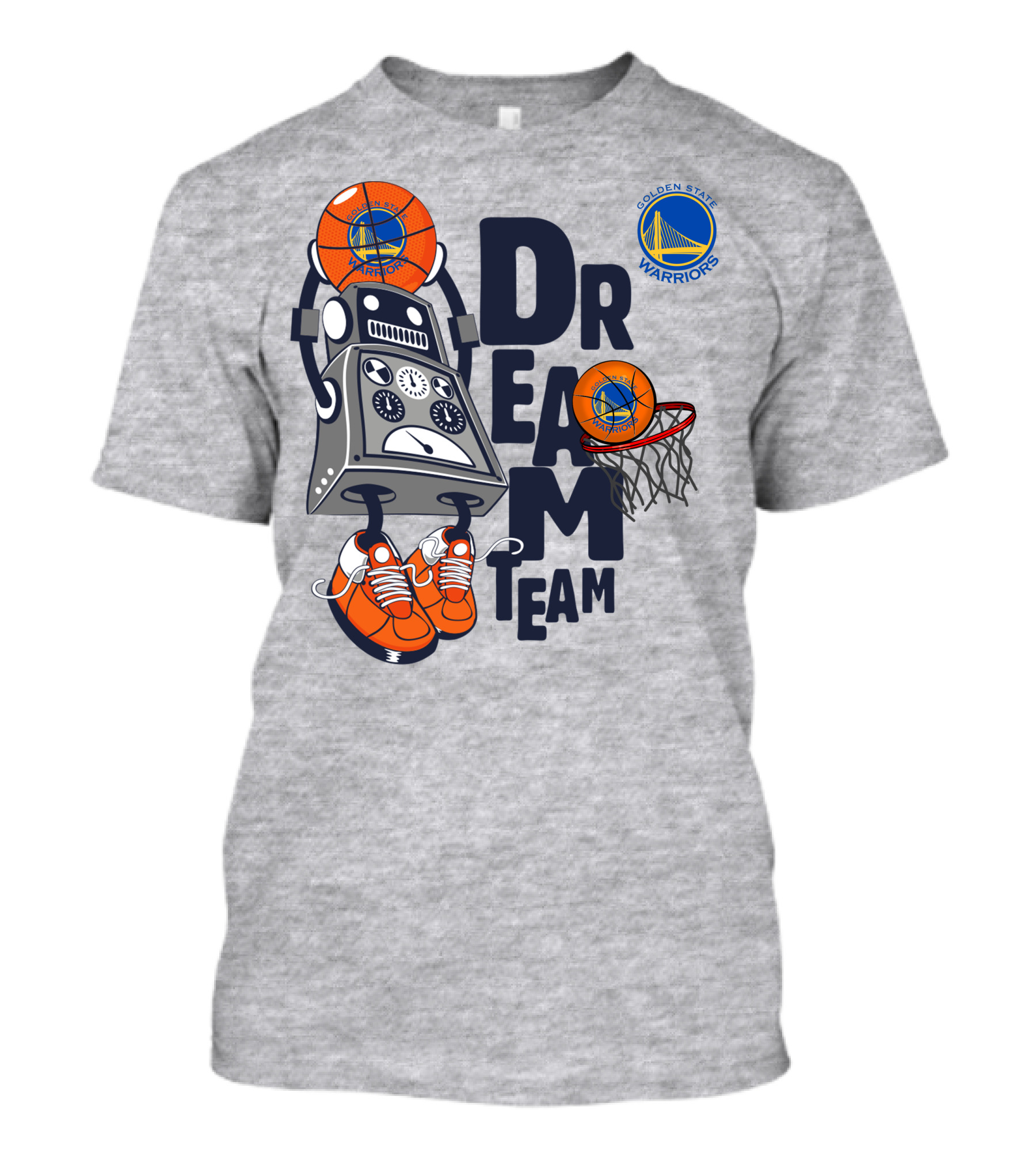 Golden State Warriors Dream Team Robot Basketball Legend T-Shirt