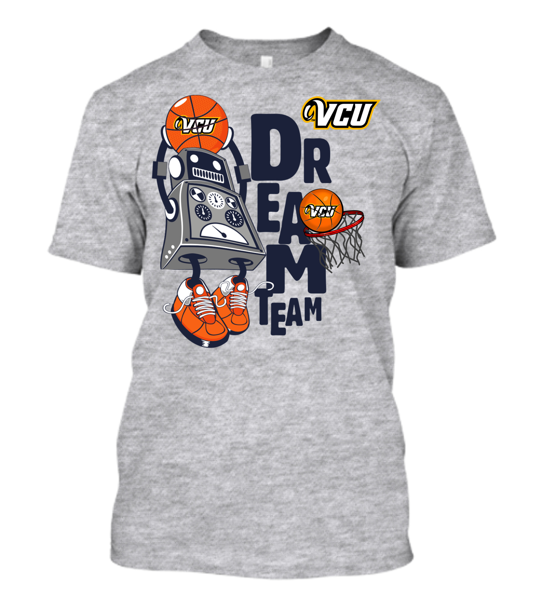 Vcu Rams Basketball Robot Dream Team T-Shirt