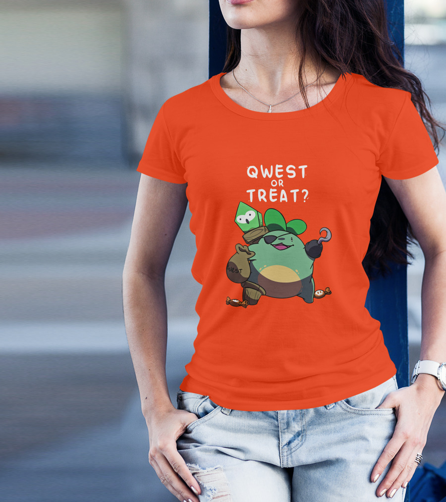 Qwest Or Treat Halloween Quest Sprout Pirate Hook Candy T-Shirt