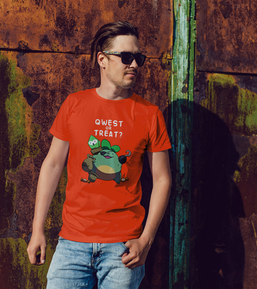 Qwest Or Treat Halloween Quest Sprout Pirate Hook Candy T-Shirt