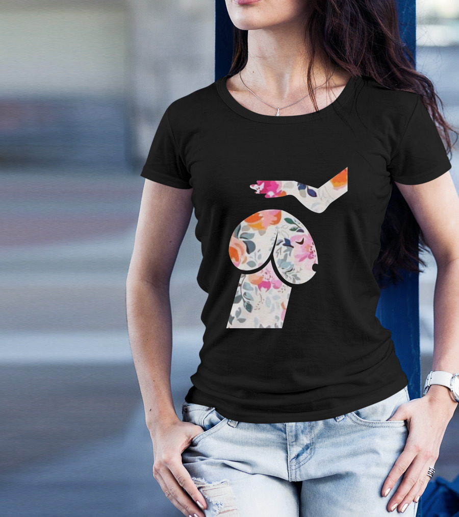 A Perfect Dog Lovers Floral T-Shirt