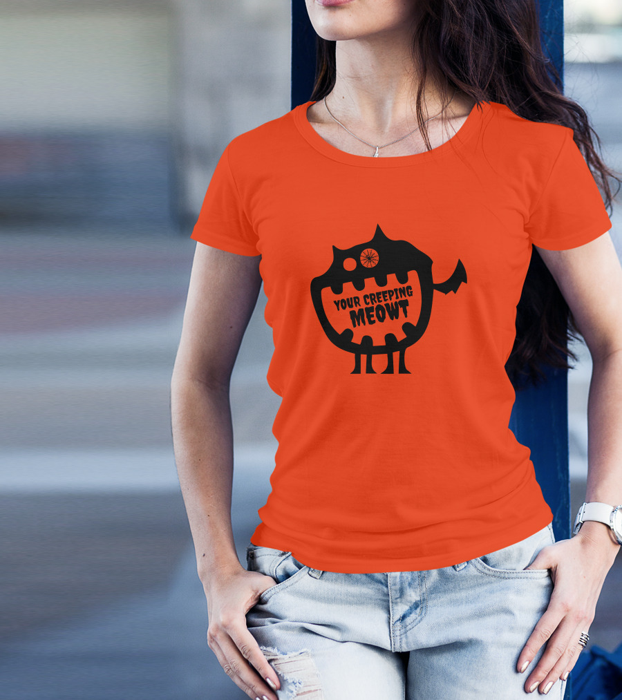 Funcky Designs Your Creeping Meowt Cat T-Shirt