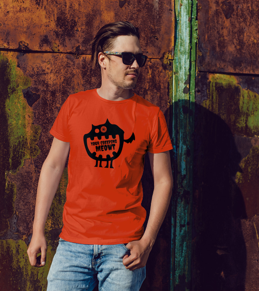 Funcky Designs Your Creeping Meowt Cat T-Shirt