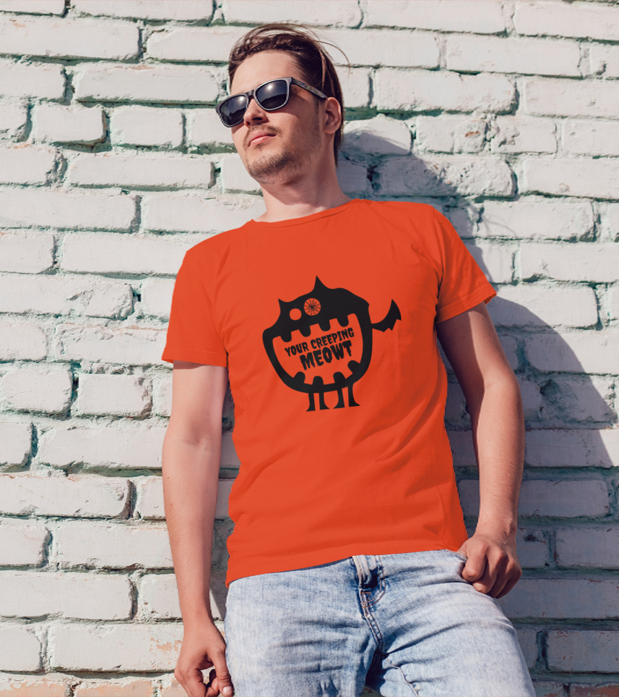 Funcky Designs Your Creeping Meowt Cat T-Shirt