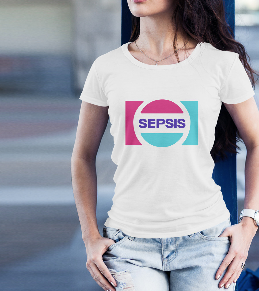 Pander Store Mechazawa Sepsis Logo Circular Colorful T-Shirt